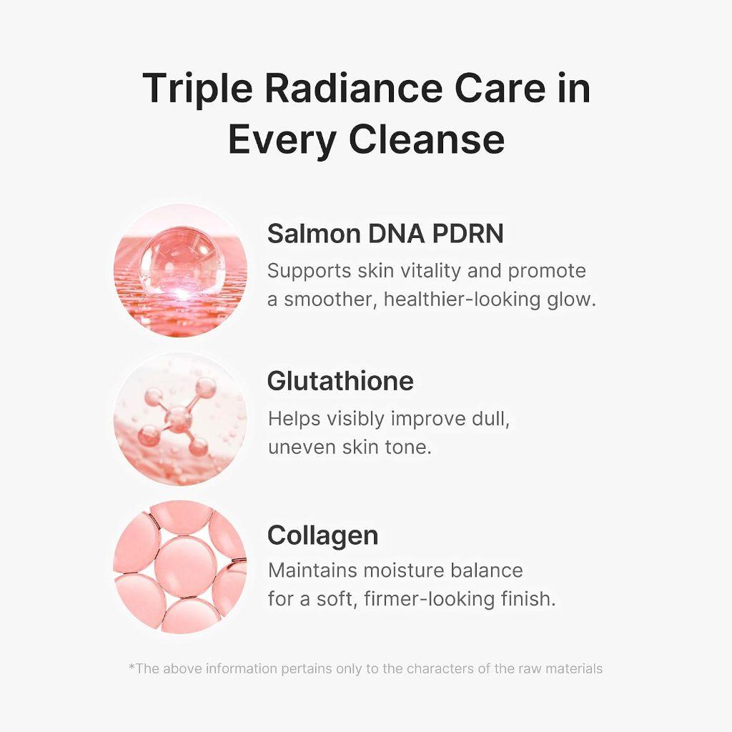 MEDICUBE PDRN Pink Glutathione Capsule Cleansing Foam, 120g