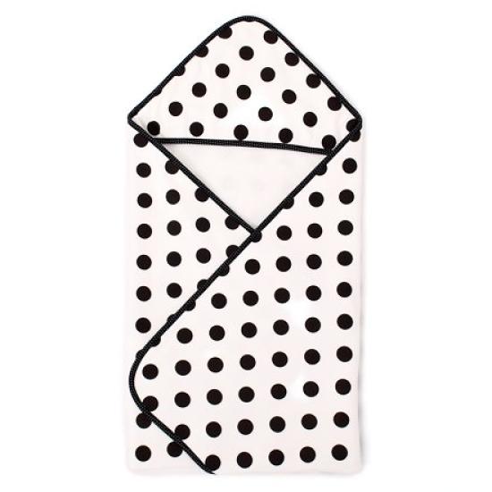 КРАСОЧНЫЙ КОНФЕТНЫЙ СТИЛЬ Пеленка для девочки новорожденного ребенка подарок хлопковый ворс ткань горошек B3200100 100% большой(белый)