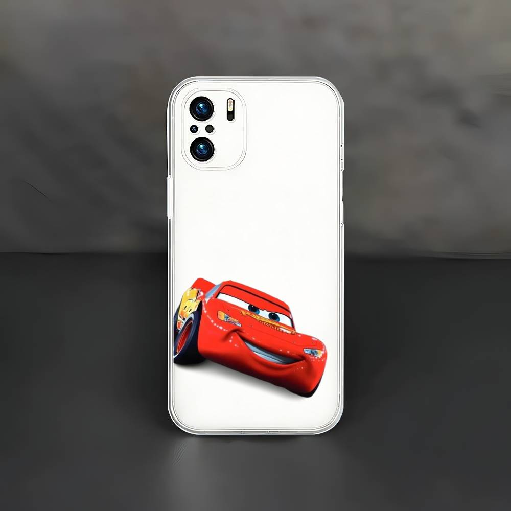 Cars L-Lightning M-McQueen Phone Case Clear Frame Soft TPU Case Cover For Xiaomi Mi 14 13 14 Pro 15 Bumper Shockproof