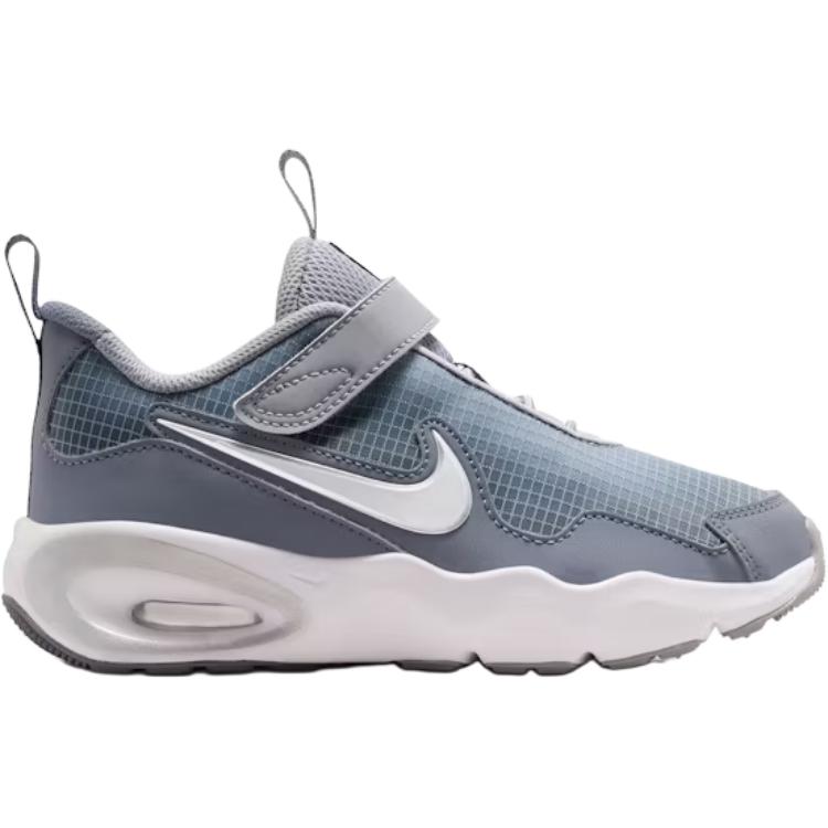 Nike Air Max Nova PS Цементно-серый Светло-угольный Детские кроссовки Синий призрак Металлик-серебристый FN4459-005