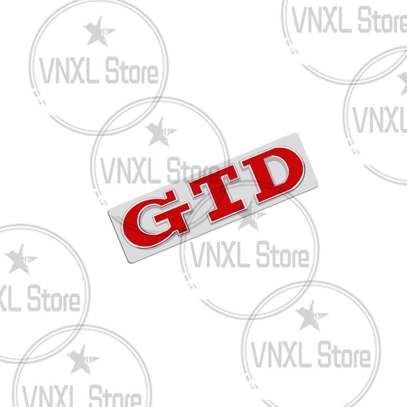 Car-Styling Metal GTD Grille Emblem Car Trunk Body Stickers For Golf Polo Passat Scirocco Bora Jetta Santana MK3 MK4 MK5 MK6 MK7