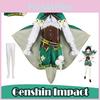 Роскошный костюм для косплея Венти из Genshin Impact для женщин, идеально подходящий для Хэллоуин-вечеринок