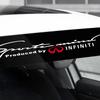 Car front window shade decorative sticker For Infiniti FX35 Q50 G35 coupe QX70 FX G37 Q30 QX56 I30 M35 FX37 QX4 QX60 FX50 M37