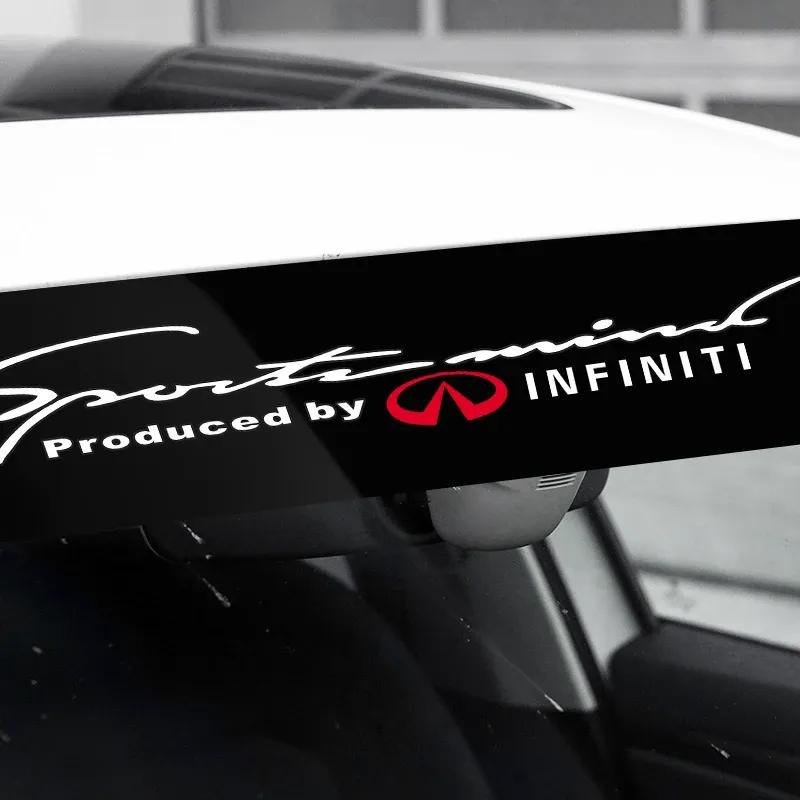 Car front window shade decorative sticker For Infiniti FX35 Q50 G35 coupe QX70 FX G37 Q30 QX56 I30 M35 FX37 QX4 QX60 FX50 M37