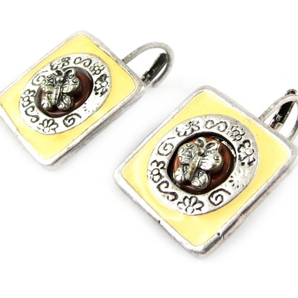 Les Trésors De Lily [E6477] — Дизайнерские шпалы «Антикварные бабочки», цвет слоновой кости.