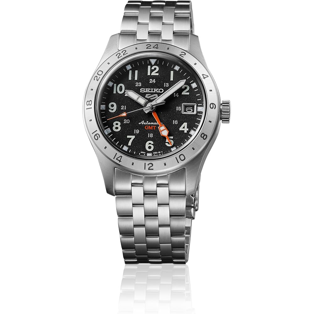 Seiko 5 Sports Field GMT "Sports Style" Mechanical Automatic (with Manual Winding) Men's Watch SBSC011
