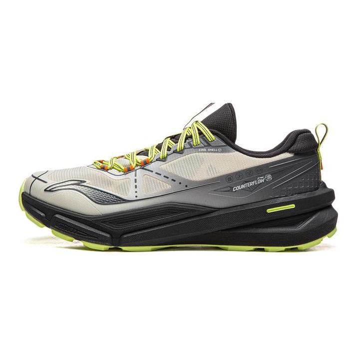 Li Ning Outdoor CF Trail Легкие Удобные Амортизация Дышащие Нескользящие Низкие Туристические Ботинки Унисекс туристические ботинки AHTV027-18