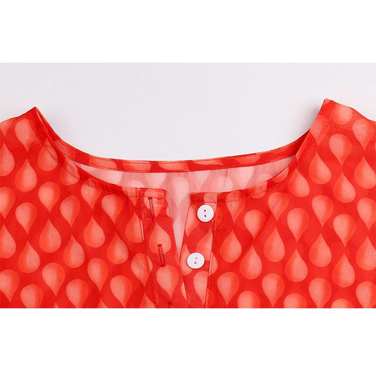 Весенне-осенние женские блузки на пуговицах в стиле бохо с рюшами и длинными рукавами, повседневные шифоновые рубашки больших размеров