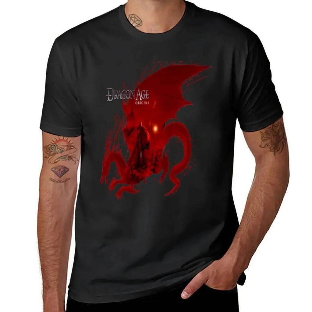 Футболка DRAGON AGE ORIGINS забавная летняя топ мужские футболки с принтом набор