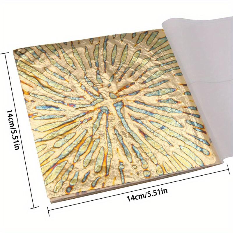 25 листов Книжка из золотой фольги – Цветная имитация золотого листа для позолоты, рукоделия, декора и искусства