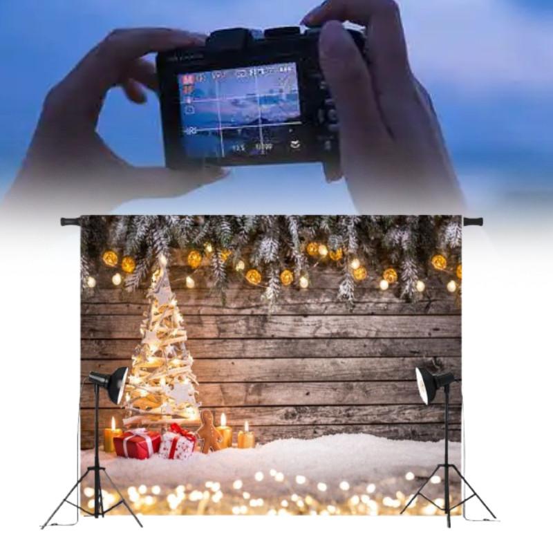 Рождественский фон для фотосъемки для детей, студийный фотореквизит с холстом