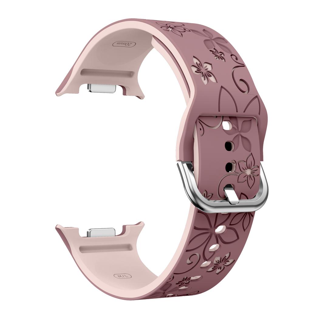 Силиконовый ремешок для часов с резным принтом для Samsung Galaxy Watch 8 Classic 46 мм/Watch 8 40 44 мм браслет для Samsung Watch 8 ремешок