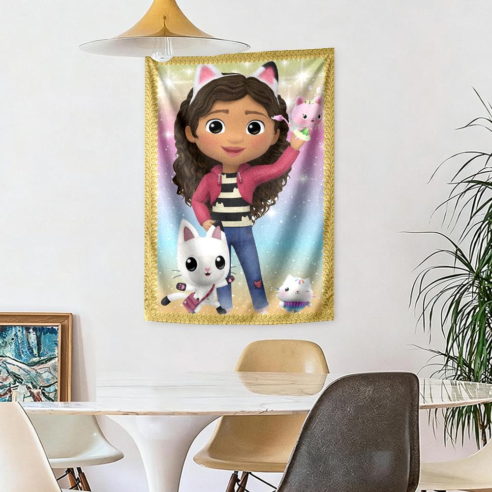Gabby'S Dollhouse Vintage Tapestry Rustic Farmhouse Perfect For Balcony Studio Wall Living Room Four Seasons Hand Painted Style Gift For Birthday