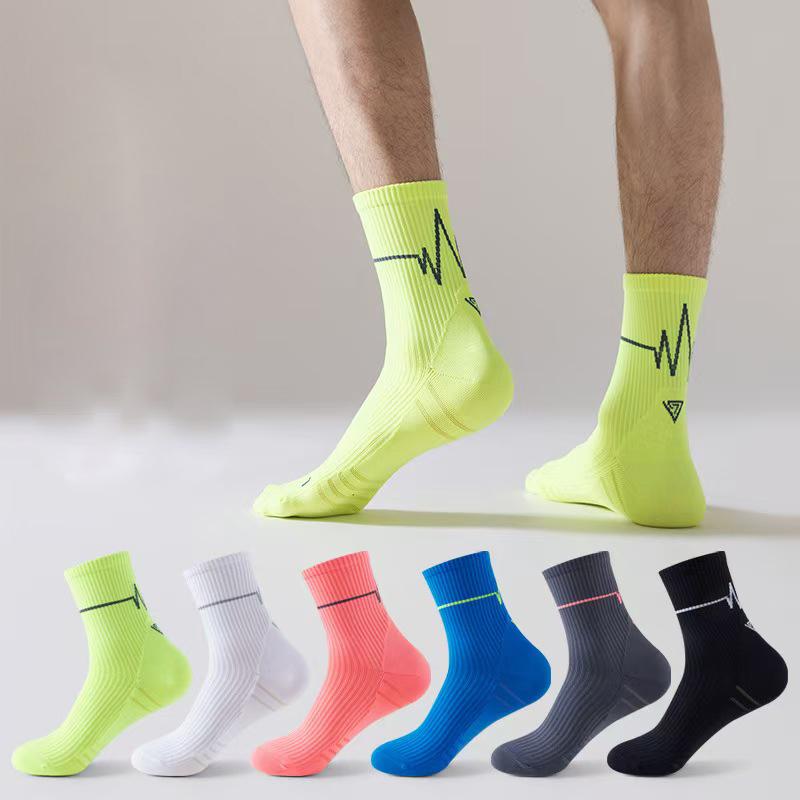 1 Pair Professional Running Socks Men's Women Marathon Cycling Socks Men Lady Sport Running Socks