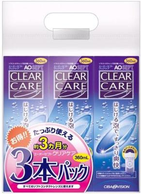 AO Sept Clear Care 360мл x 3 упаковки для ухода за линзами (контактный продукт)