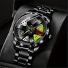 Модные мужские спортивные кварцевые часы, роскошные мужские наручные часы из нержавеющей стали, идеальный выбор для подарков