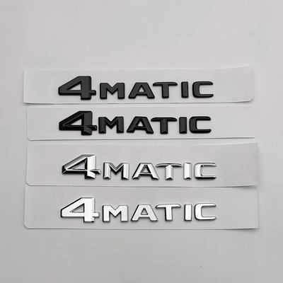 1 шт. 3D ABS Хром Черный Логотип 4 Matic Эмблема 4Matic Буквы Шильдик Значок на багажник автомобиля Наклейка 4matic Аксессуары