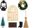 Ature Gnome Set Рождественские аксессуары для кукольного домика ature Dollhouse Furniture House Decoration Boots Рождественская елка