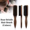 Wooden Handle Barber Styling Bristle Brush Backcombing Back Hair Brush  For Thick/Fine Hair
