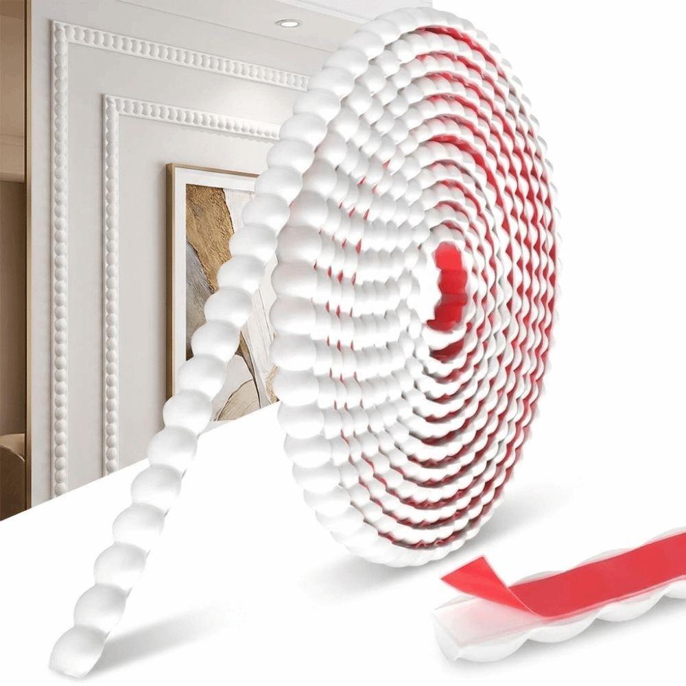 Flexible Wall Trim Self-Adhesive Peel Stick Trim Durable Molding Trim  Wall Decoration
