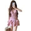 1011 new swimsuit women's split skirt conservative belly and thin small fresh ins wind hot spring vacation swimming