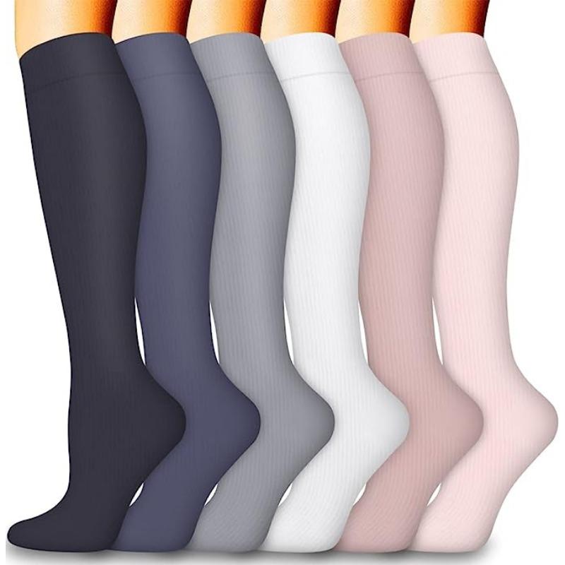 Calf Socks Women's Summer High Elastic Stockings Compression Socks Shaping Leg Socks European and American Sports Pressure Socks