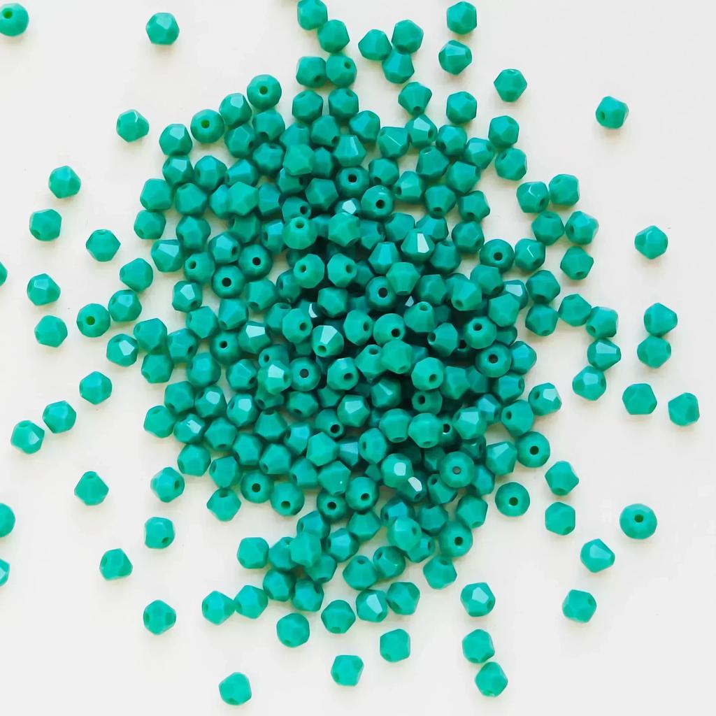 100 шт 4 мм стеклянные бусины в форме биконуса граненые хрустальные бусины для изготовления ювелирных изделий своими руками браслет ожерелье серьги бисер