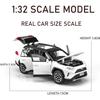 1/32 модель автомобиля Toyota RAV4, игрушечная машинка из сплава, литая под давлением Коллекционная модель со светом и звуком, игрушечный автомобиль для мальчиков, детский подарочный автомобиль