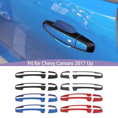  Наклейка на дверную ручку из АБС-пластика, подходит для Chevrolet Camaro 2017 года, внешние аксессуары