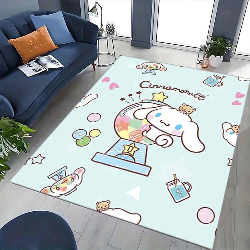 Cinnamoroll Anime Cartoon Design Chair Mat Non-Slip Carpet for Office, Home Decor, Living Room, Bedroom, Game Room, Dormitory - Seasonal Gift Suitable