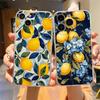 Ретро Фрукты лимон Чехол для телефона Для iPhone 15 16 14 13 12 11 Pro Max 16E XS XR Max 7 8 16 Plus SE2 Мягкий ТПУ Прозрачный Чехол