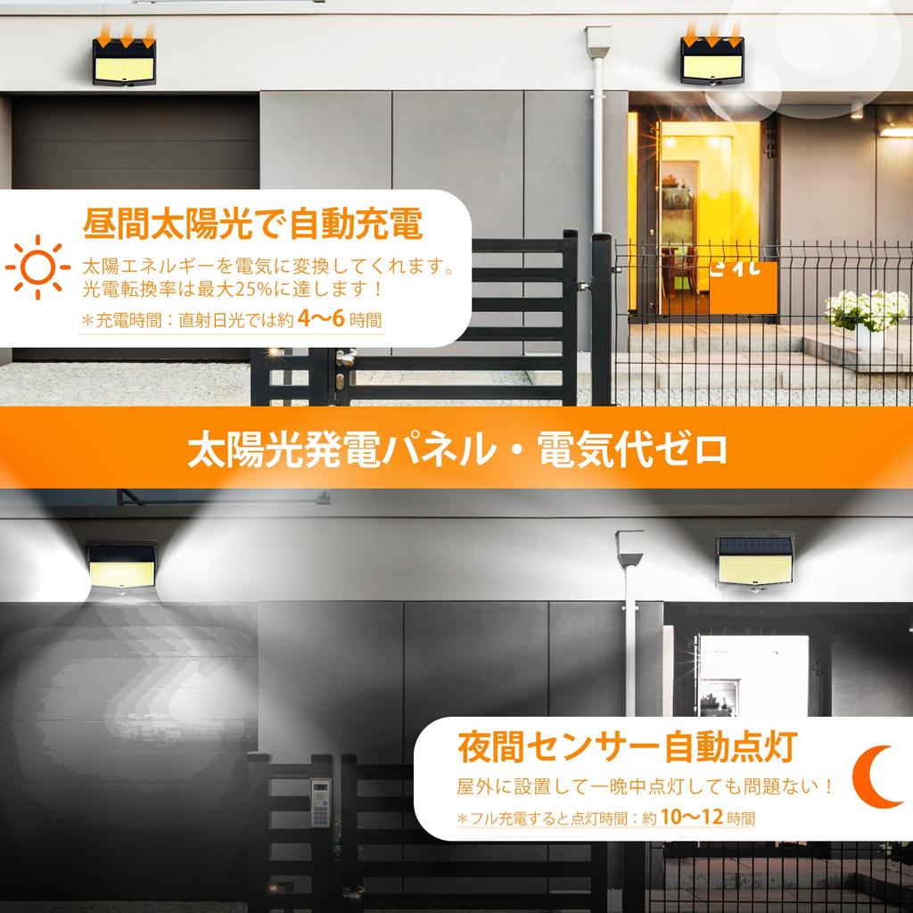 Солнечный свет, Наружный свет с датчиком, На солнечной батарее, 468 светодиодов, 3 интеллектуальных режима, Датчик движения, Водонепроницаемость IP65, Автоматическое включение/выключение, На солнечной батарее,