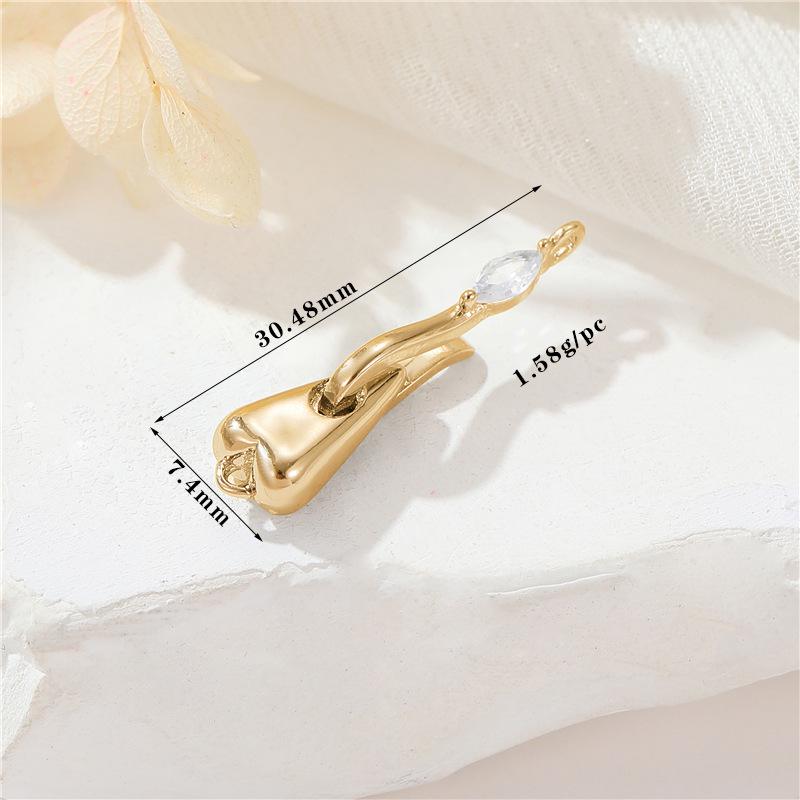 Zhongxing 14K Gold Pearl Necklace & Bracelet Clasp for DIY Jewelry