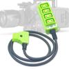 D TAP Male To 4 Port D TAP Female Splitter Cable Connector for Anton Camera V Mount Battery Monitors Splitter