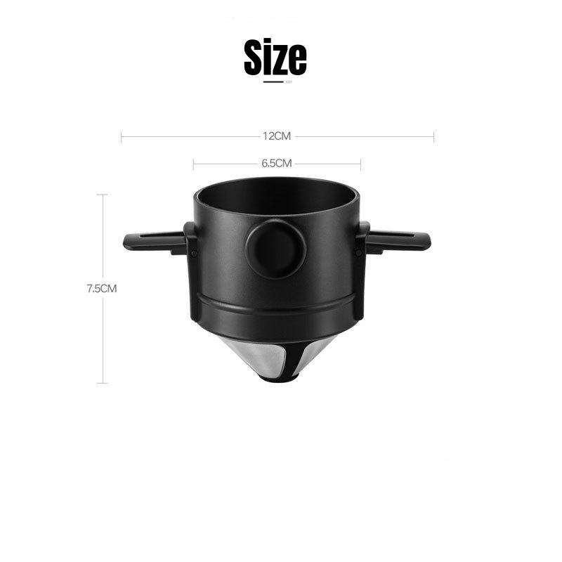 Портативный набор для заваривания кофе, ручная кофемашина, фильтр для кофе, изолированная чашка для кофе, для путешествий, на открытом воздухе, для дома, простое управление