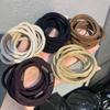 10PCS Brown Color Twill Elastic Rubber Hair Bands Korean Simple Hair Rope Stretch Women Girls Hair Ties Scrunchies Accessories
