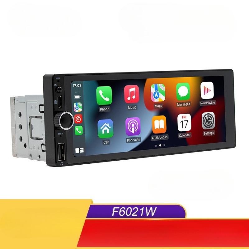 IPS 6.9 Inch 1Din Wireless or Wired Carplay Android Auto Car Radio Multimedia MP5 Player 1 Din DVD Bluetooth Stereo USB Charging