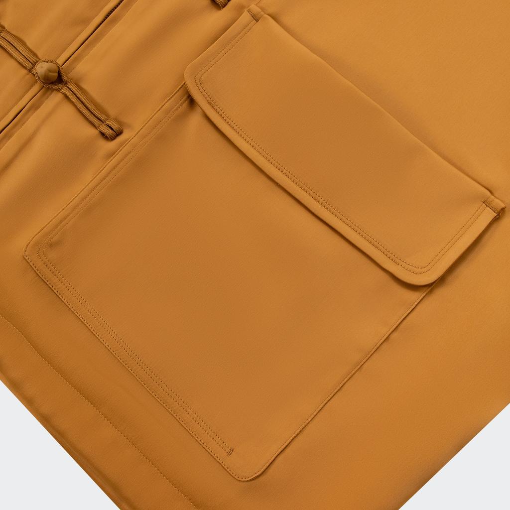 Adidas Оригинальная куртка унисекс в стиле SS24 в китайском стиле с полосками на пуговицах и воротником-стойкой, повседневная, с длинным рукавом, светло-коричневая, JD3379