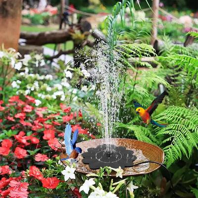 Солнечный фонтан для птиц, фонтан для воды в форме цветка, насос для фонтана, водопады, уличная поилка для птиц для бассейна, пруда, ландшафта, двора, патио, веранды