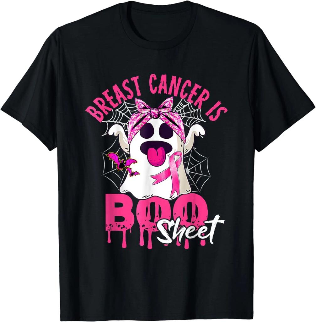 Breast Cancer Is Boo Sheet Halloween Breast Cancer Awareness Tee Unisex T-Shirt
