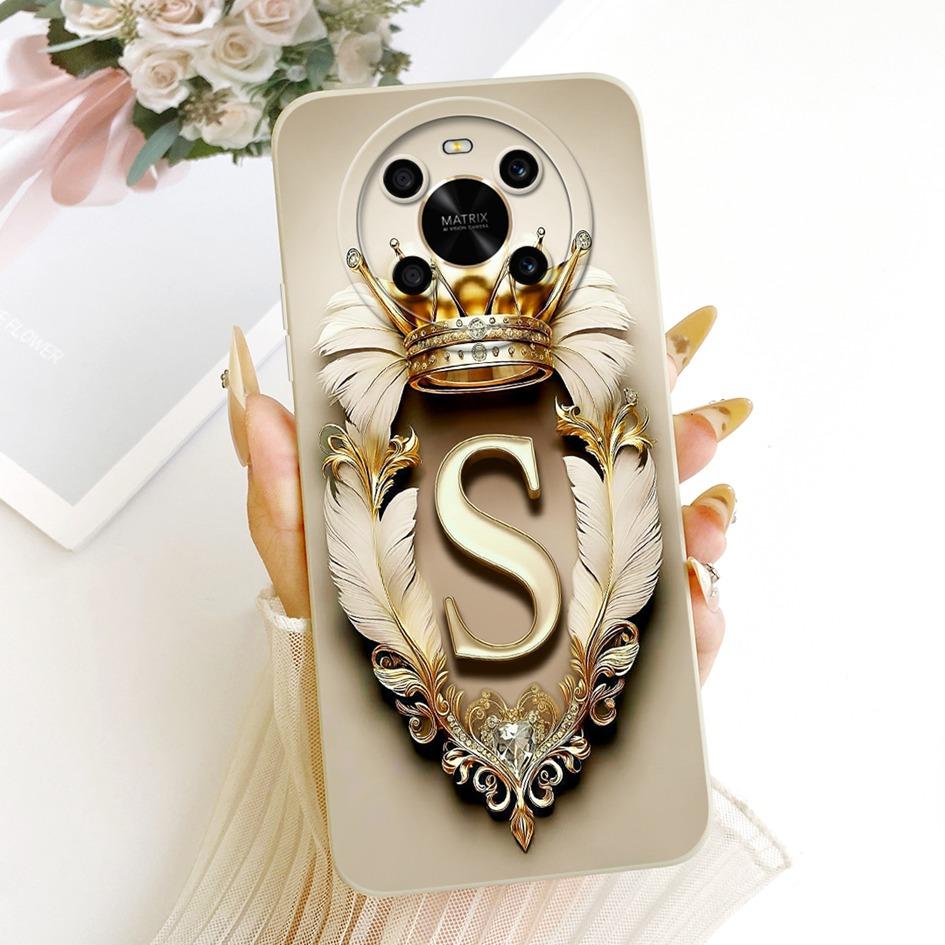 Чехол для Honor X9 5G Модный с начальными буквами и короной Мягкий силикон Защитная крышка для объектива Для Honor Magic 4 Lite Чехол HonorX9 Capa