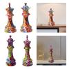 Chess Statue Sculpture Ornament Collectible Figurine Craft Furnishing Desk Table Cabinet Decoration
