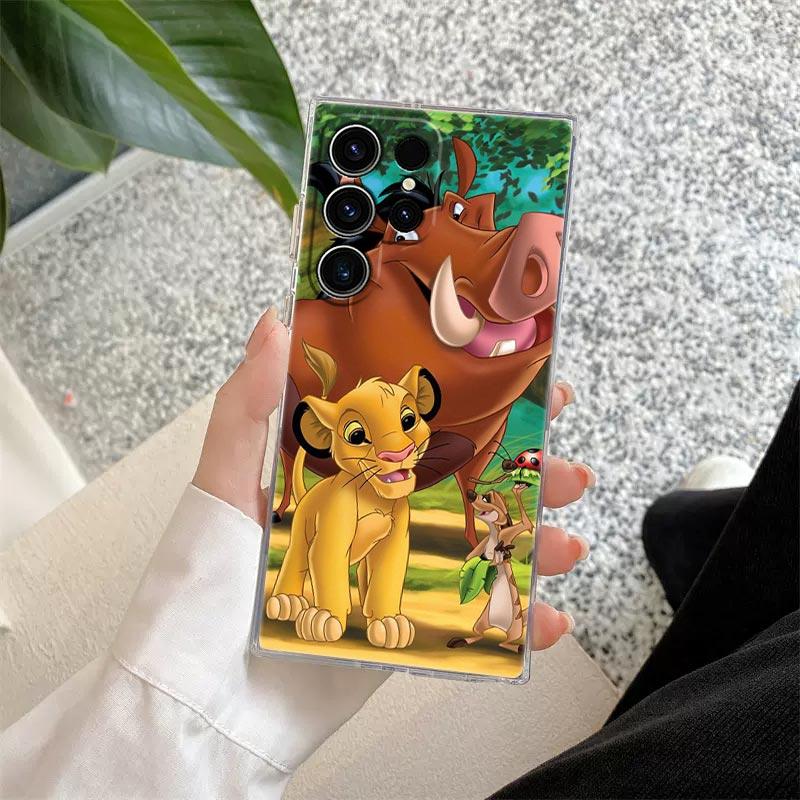 Чехол «Король Лев» Disney Прозрачный Чехол Для Samsung Galaxy S26 S25 Ultra S24 S22 S26 Plus S20 S23 S21 S25 FE S24 5G Прозрачная Крышка