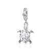 S925 Silver Turtle Pendant Fashion Beaded DIY Bracelet Jewelry Making Kit for Women Craft Accessories