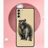 Чехол с изображением медведя гризли для Samsung Galaxy S24 Ultra S22 Plus S20 S21 FE S8 S9 S10 Note 10 20 S23 Ultra Cover
