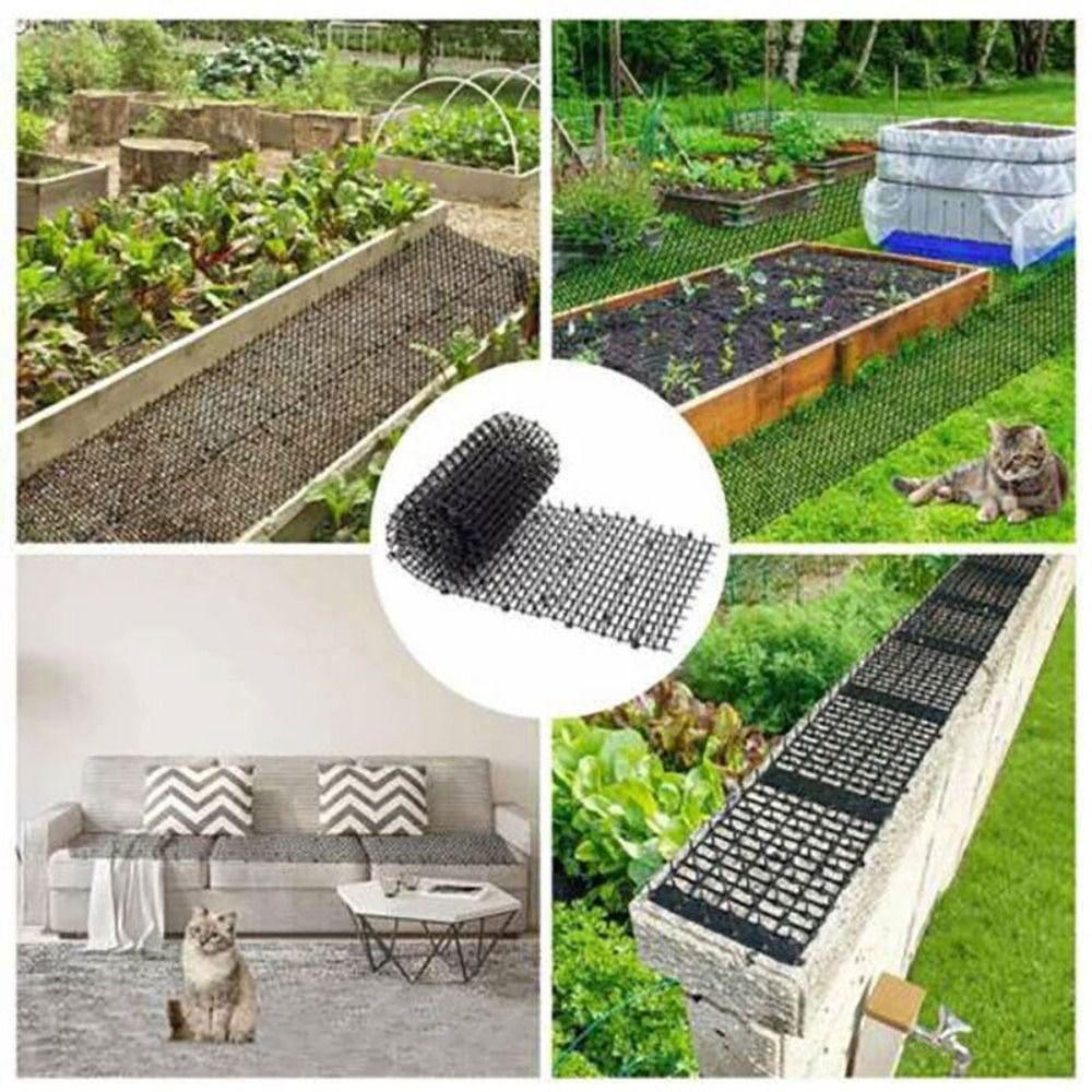 Portable Outdoor Spike Animal Scarer Garden Supplies Pet Scat Mat Repellent Deterrent Mat