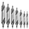 5/6Pcs Metal Combined Center Drills 60-Degree Angle Countersink  Drill  Lathe Metalworking