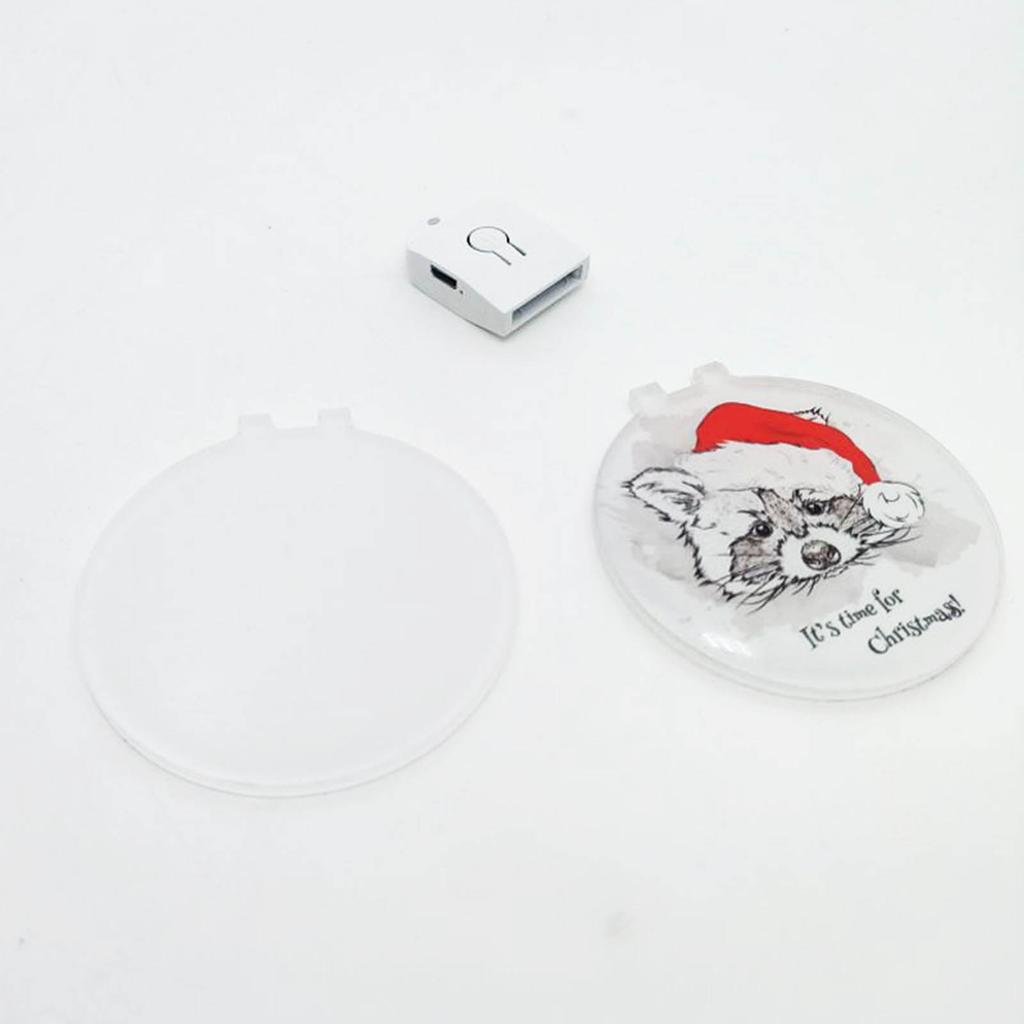 DIY Acrylic Christmas Ornament with LED Light Customizable Sublimation Crafts Sublimation Ornament Blanks Pendants