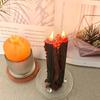 2Pcs Tomb Decoration Long Candle Halloween Candles Smokeless Candles Halloween Decoration Burning Bloody Candle Paraffin Wax