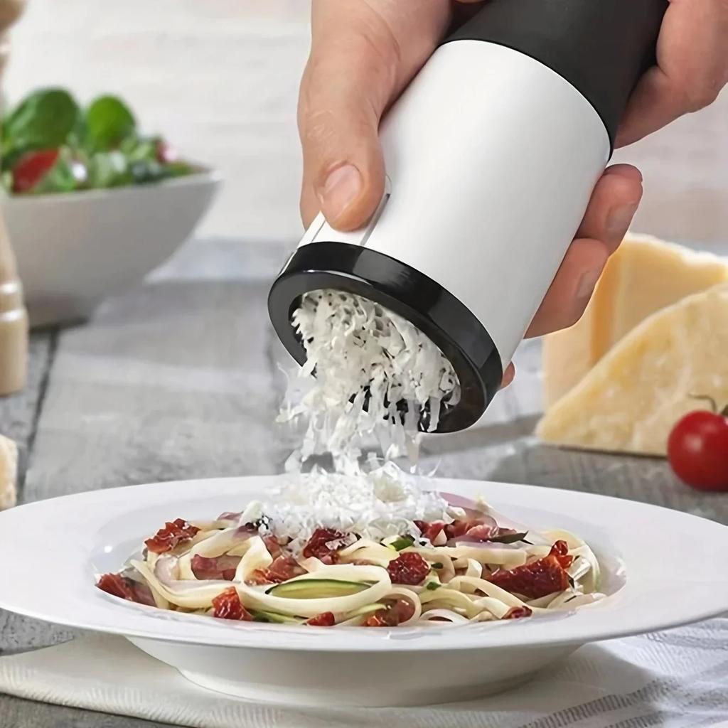 1 Pc - Rotary Cheese Grater Handheld - Versatile Kitchen Tool for Cheese and Vegetables